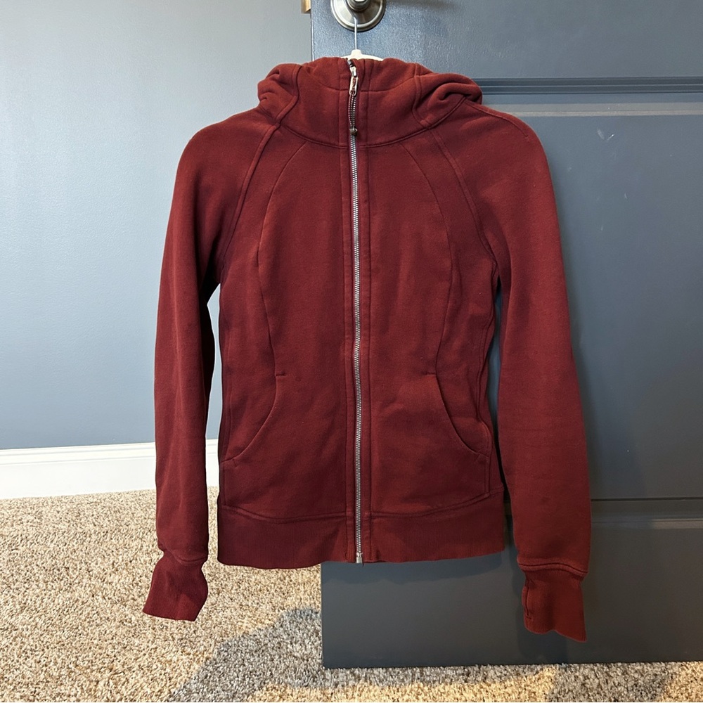 lululemon athletica Burgundy Hoodie size 4